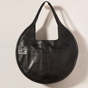Elegant Black Leather Shoulder Bag